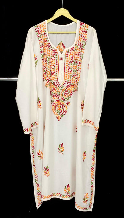WHITE MULTI KURTI