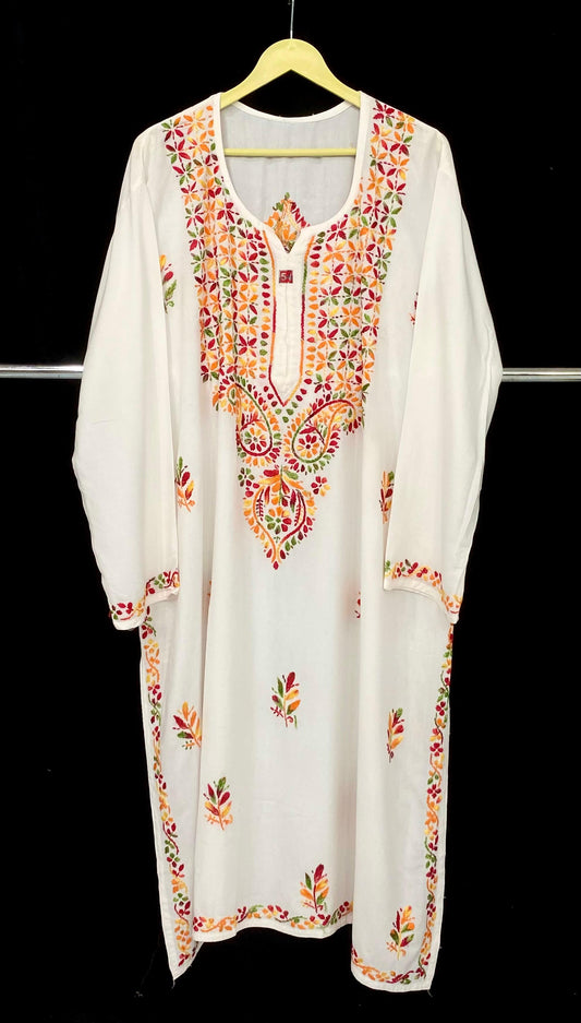 WHITE MULTI KURTI